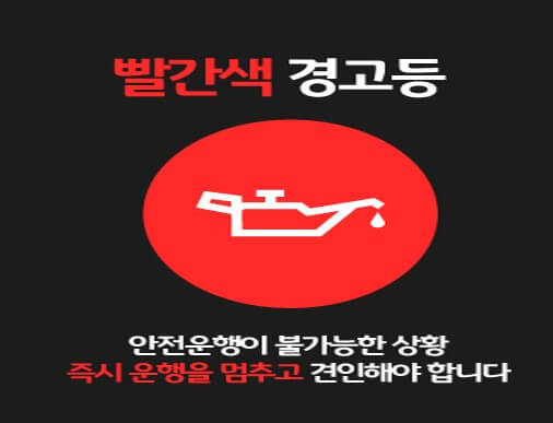 엔진오일 경고등 사진