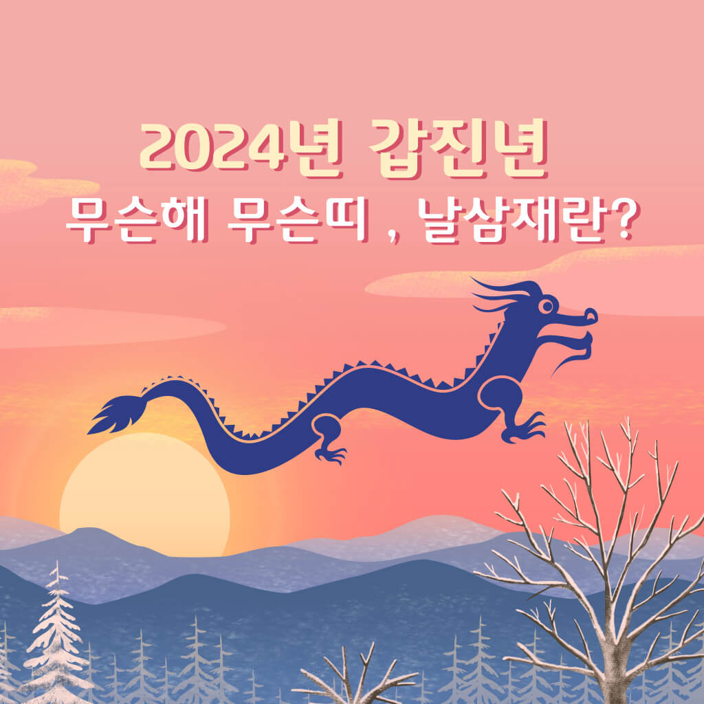 2024년 용의 해 그림 사진