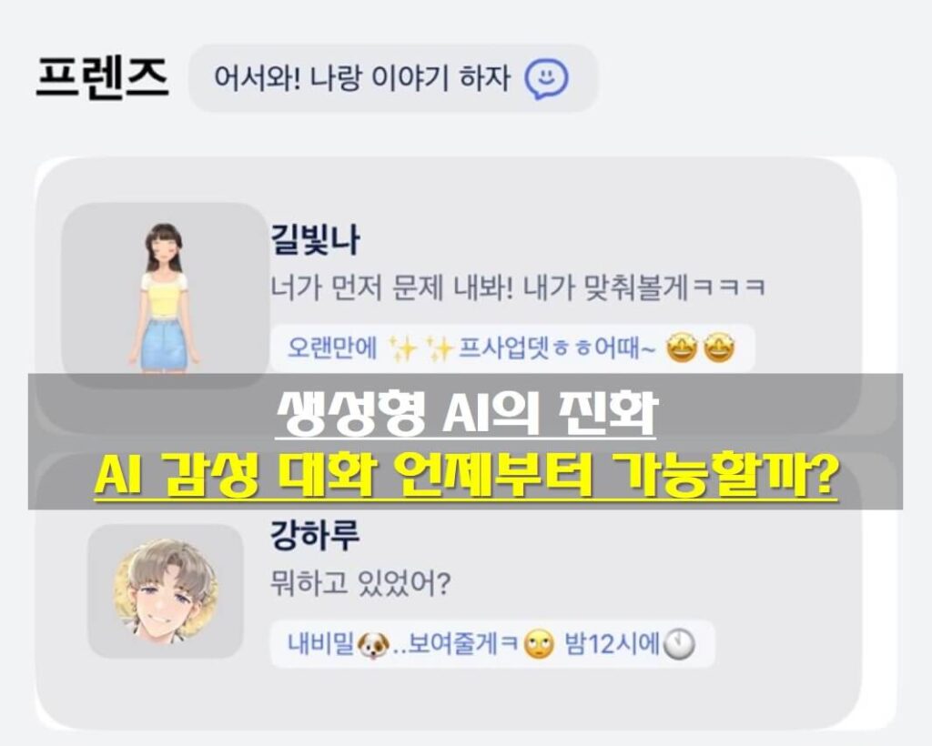 생성형 AI의 진화 예시 사진