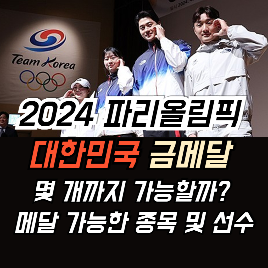 2024 파리올림픽 한국 대표팀 사진