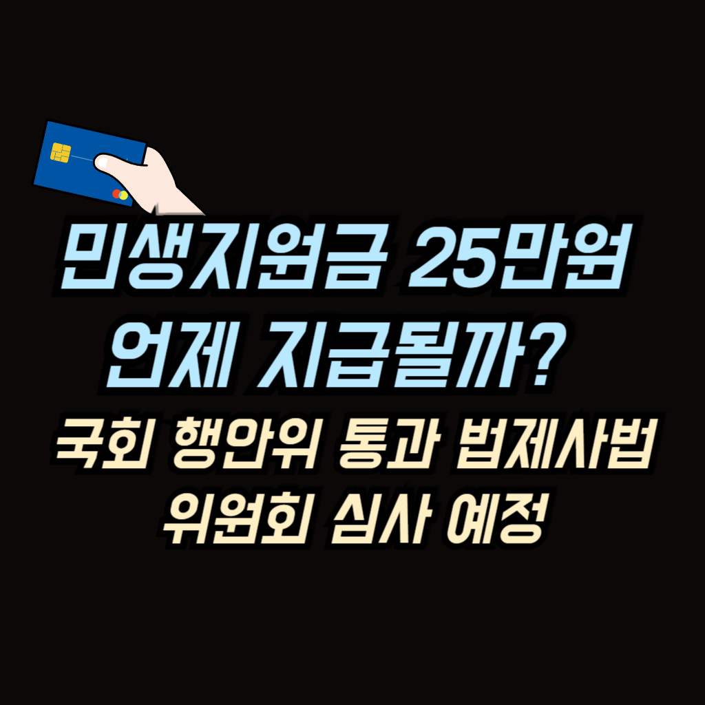 민생지원금 25만원 지급 안내 사진