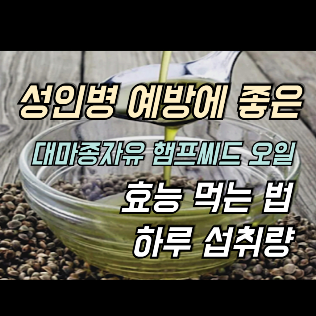 대마종자유 햄프씨드 오일 썸네일 사진